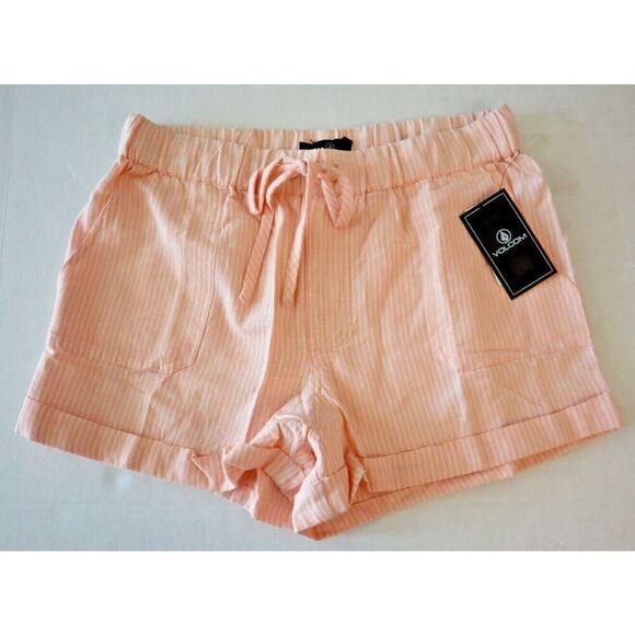 Volcom B0932207 Women's Sz Small (4/6) Melon Pink Sunday Strut Shorts - Picture 1 of 8